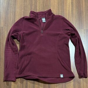 REI Women's Quarter-Zip Fleece Pullover - Burgundy